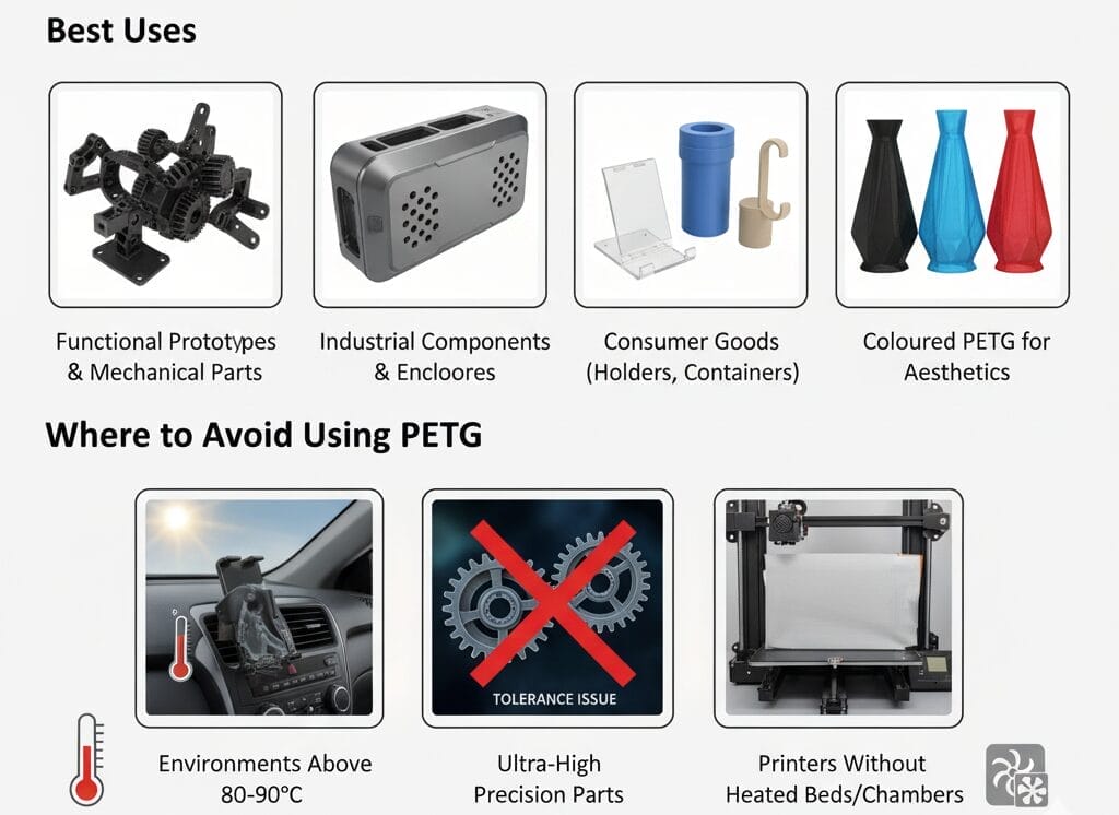 applications of petg filament
