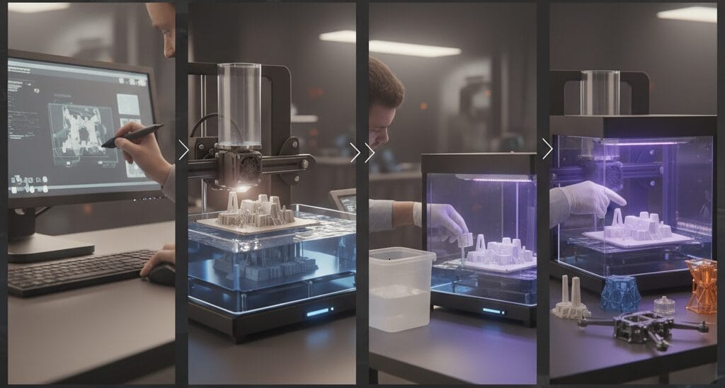 sla 3d printing process